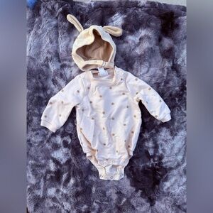 Cat & Jack Cream Bodysuit with Polka Dots